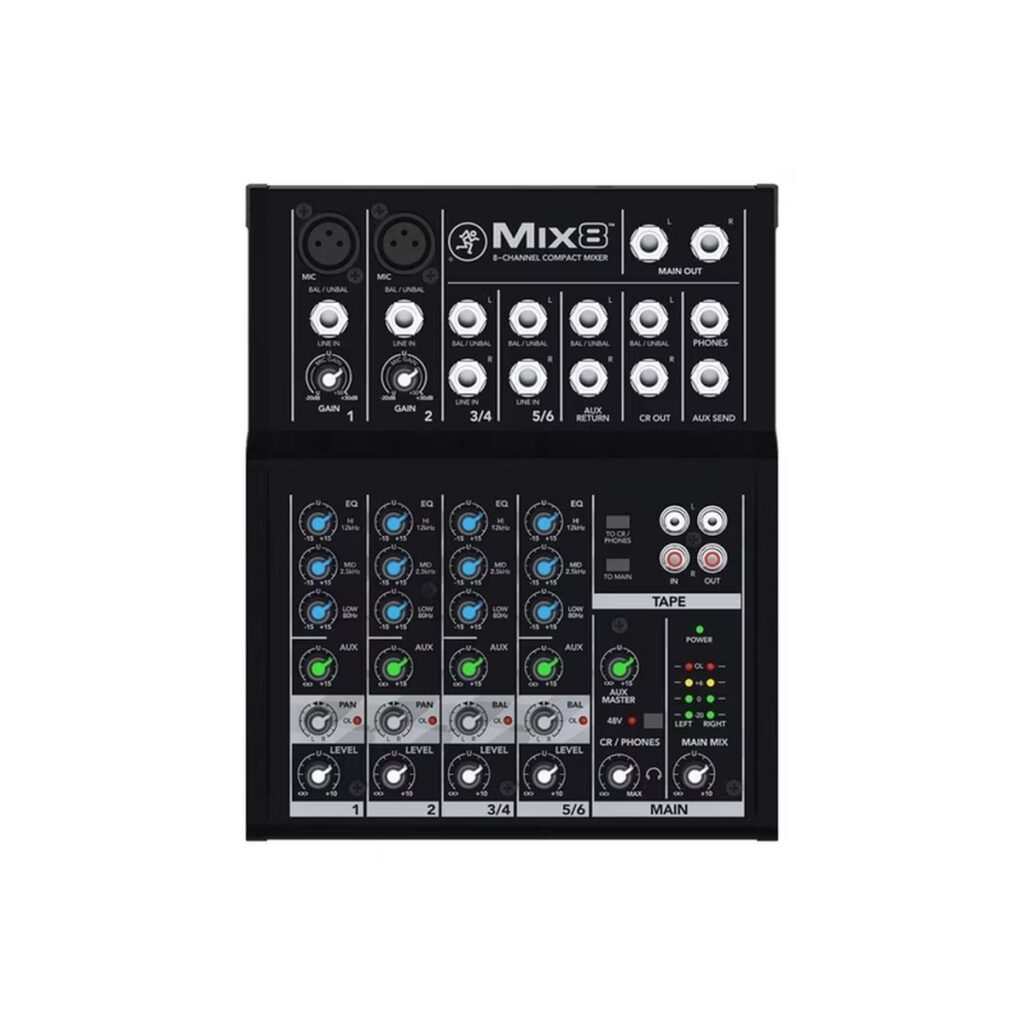 Mackie Mix8 8-Channel Compact Mixer